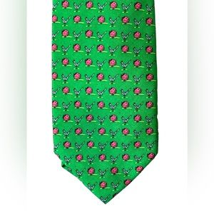 Cactie, Men’s Tie, 100% Silk, Handmade, Green, Pink, Yellow